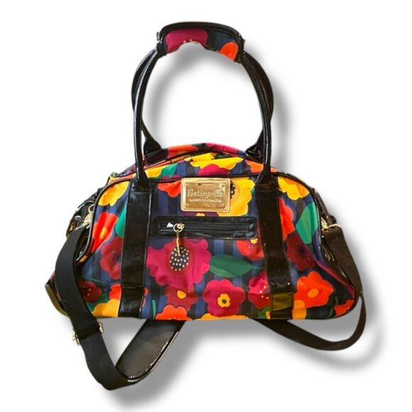 Women’s Betsey Johnson Jewel Floral Wheeled Weekender Bag - Picture 15 of 15